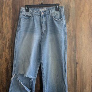 Flying Monkey Destroyed Light Wash Dad Jean 51689R Size 28